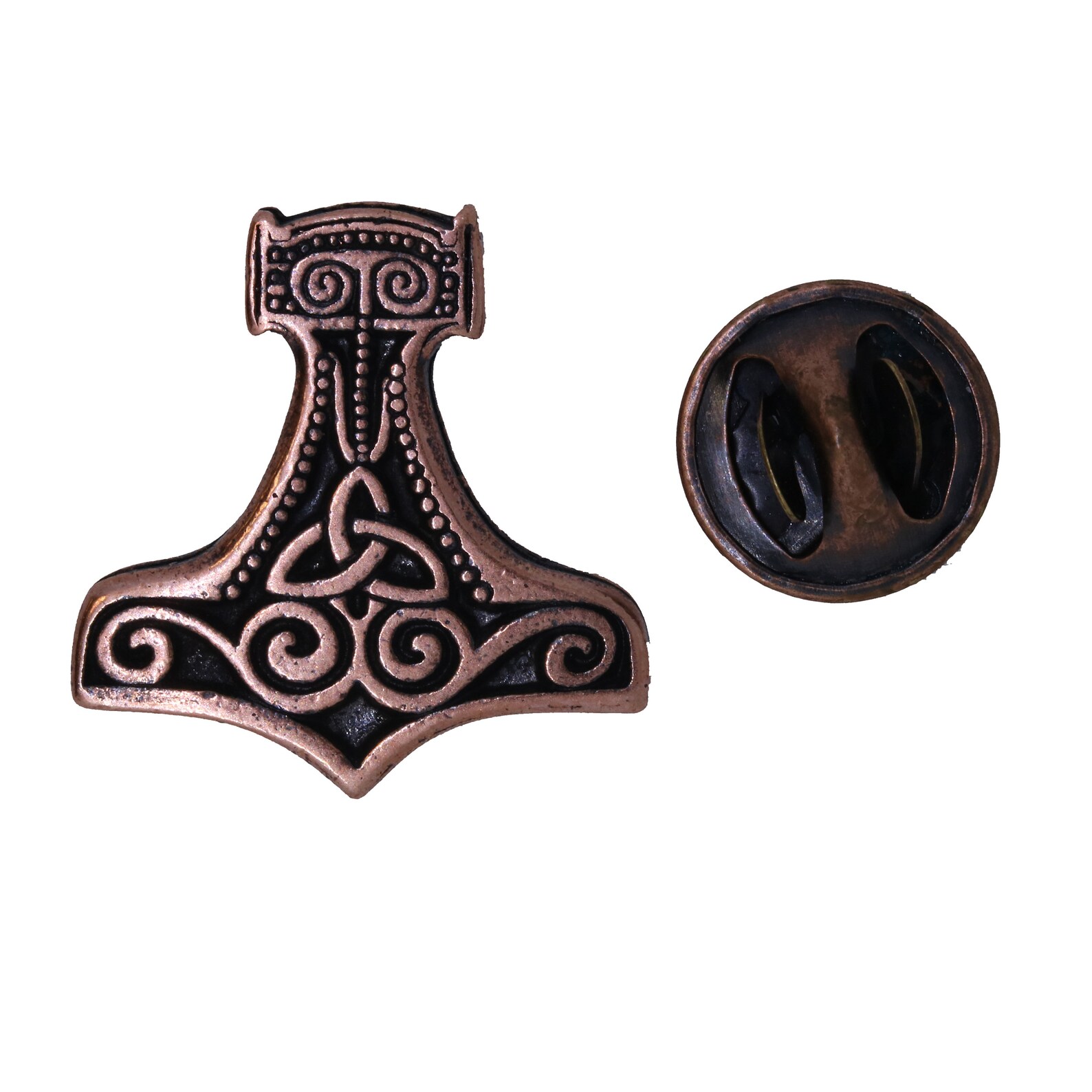 Thor Pin Viking Thors Hammer Copper Lapel Pin- CC695C- Celtic, Viking, and Thor ...