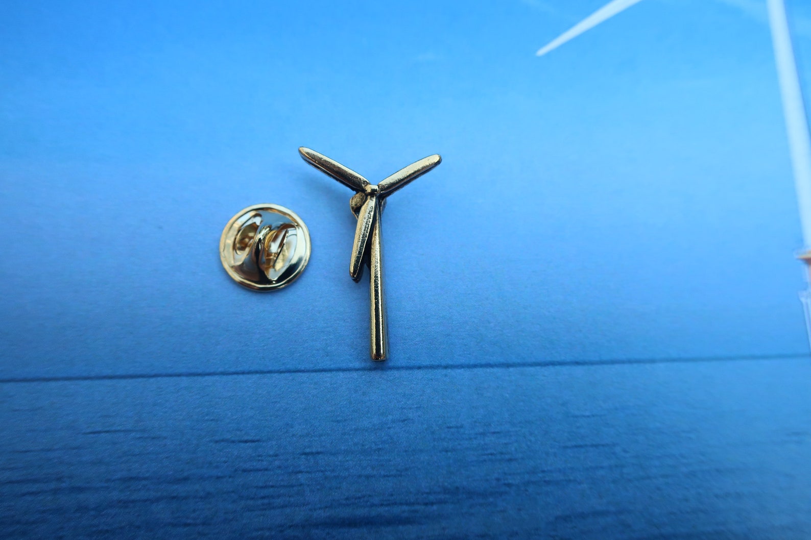 Wind Energy Gold Dipped Pewter Lapel Pin- CC456G- Wind Energy, Wind ...