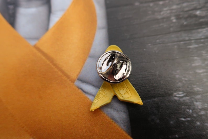 Yellow Ribbon Pin- Raise Awareness for Adoption, Bladder and Liver Cancer, Endometriosis, Hope, Hunger, Military, and Suicide Prevention image 10