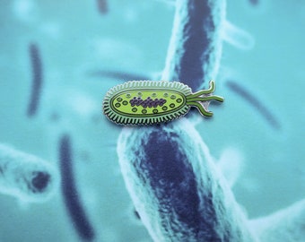 Bacteria Enamel Lapel Pin- EP121- Biology, Disease, Science, and Cell Pins
