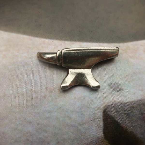 Anvil Pewter Lapel Pin- CC459- Metalworking, Blacksmith, and Forging Pins