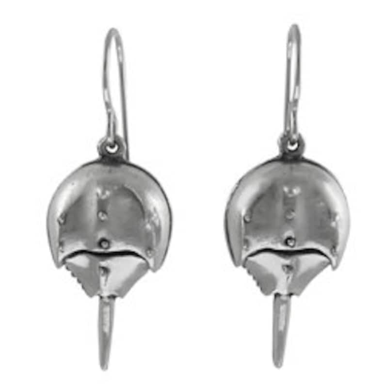 Horseshoe Crab Pewter Earrings LT130 Etsy