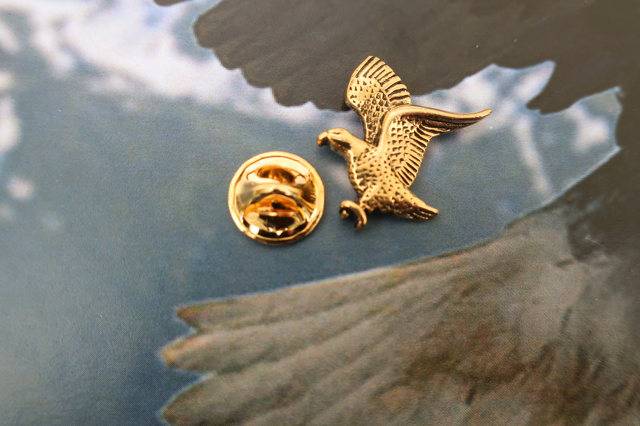 Gold Bald Eagle Lapel Pin CC118G Bald Eagle Eagle North Etsy