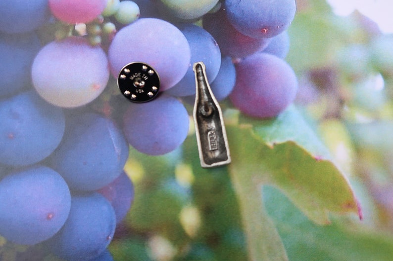 Wine Bottle Lapel Pin CC261 Vineyard Pins and Gifts Winery Etsy