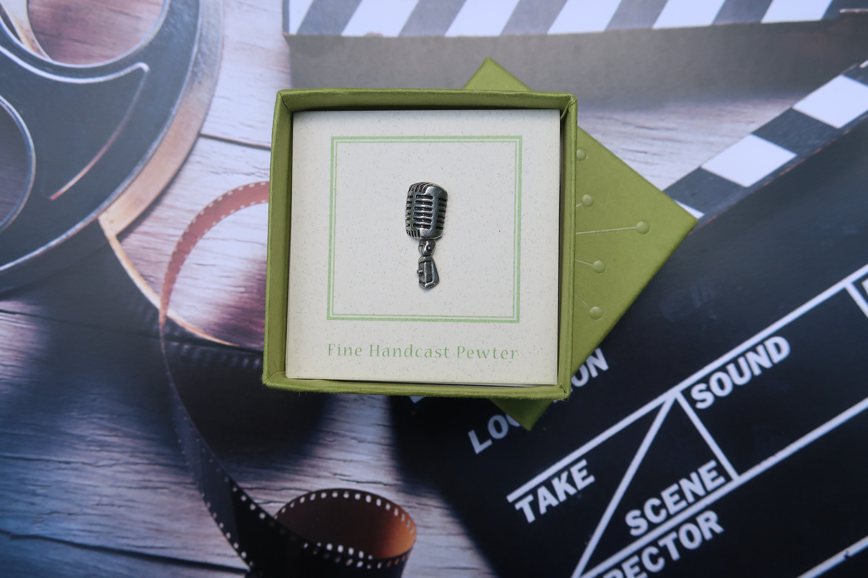 Microphone Lapel Pin CC529 Broadcast and Radio Pins Etsy