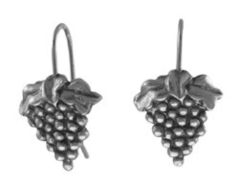 Orecchini A Grappolo D'Uva In Perle D'Acqua Dolce E Argento 925 – Bijou, Nuovi Senza Etichette