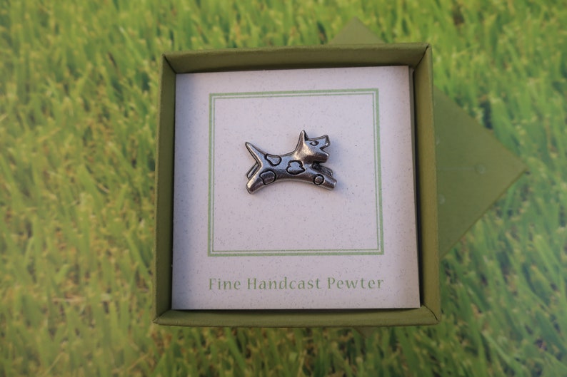 Animal Rescue and Pet Lover Pins Veterinary Leaping Dog Pewter Lapel Pin-CC442- Dogs Canines