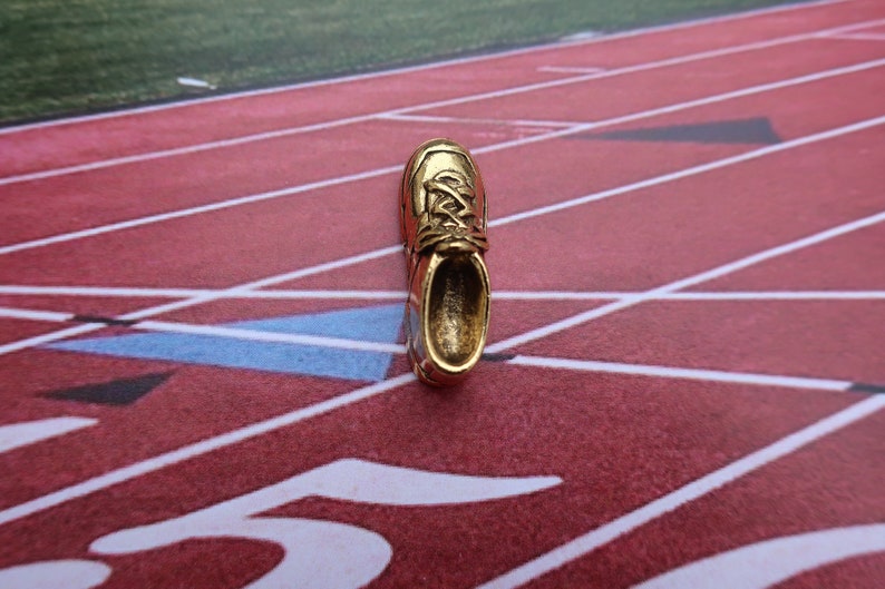 Sneaker Gold Dipped Pewter Lapel Pin - CC224G- Running and Marathon ...