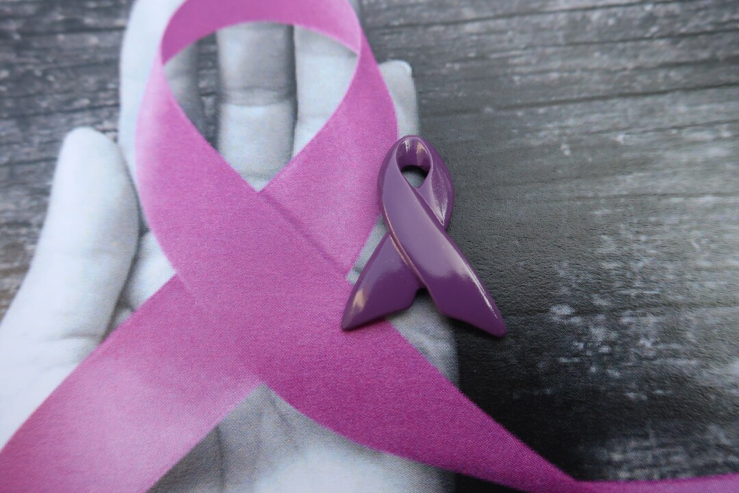 Purple Adhd Ribbon Purple Ribbon Pin- Raise Awareness for ADD/ADHD, Alzheimer's, Animal ...