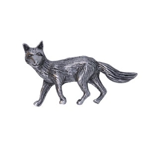 Fox Pewter Lapel Pin- CC704- Fox, Woodland Animals, and Animal Lapel Pins
