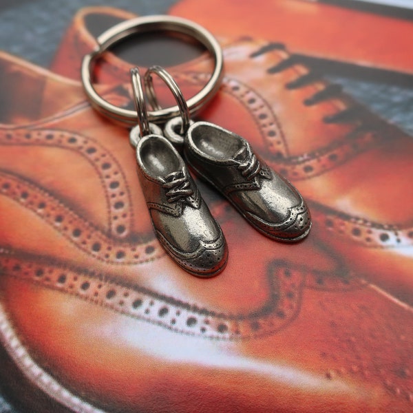 Wingtips Keychain- K109- Dress Shoes, Business Attire, Put Your Best Foot Forward Gifts and Accessories