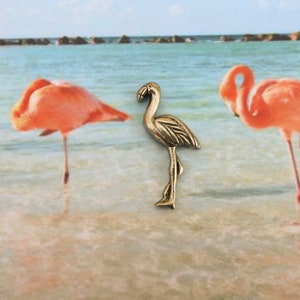 Flamingo Lapel Pin - CC534- Flamingo, Wildlife and Zoo Animal Pins