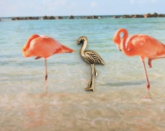 Flamingo Lapel Pin - CC534- Flamingo, Wildlife and Zoo Animal Pins
