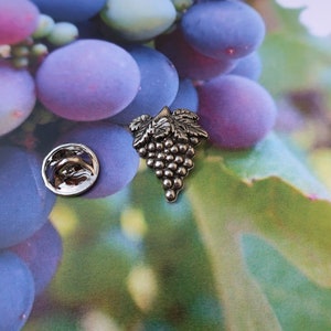 Grapes Lapel Pin CC259 Pewter Vineyard and Wine Gifts and Pins image 7