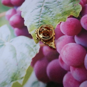 Gold Grapes Lapel Pin CC259G Grapes, Wine, Winery, Vineyard, and Fruit Lapel Pins image 10