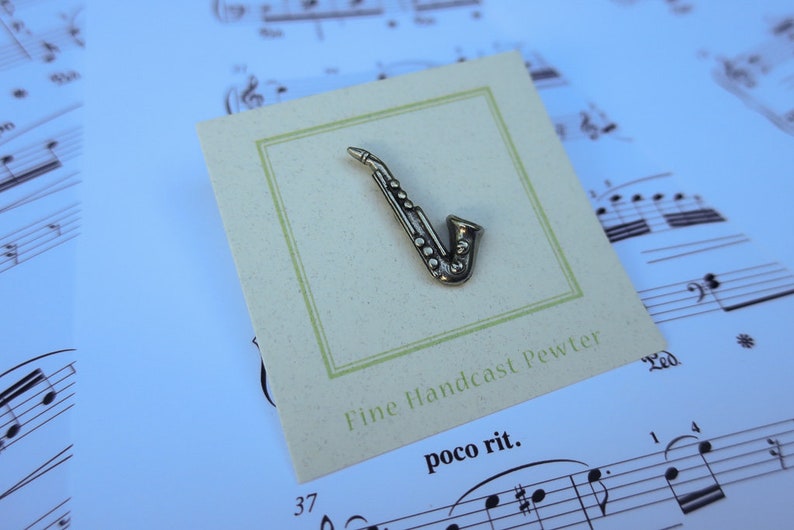 Saxophone Lapel Pin CC332 Music Musical Instruments Jazz Etsy