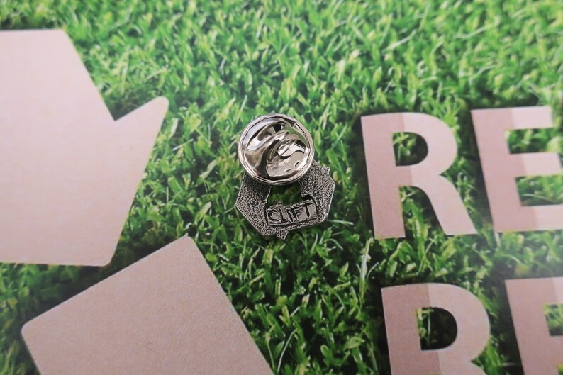 Recycle Pewter Lapel Pin CC644 Recycle Environment 3 Etsy