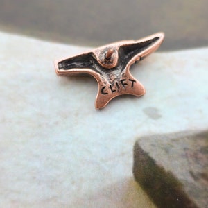 Anvil Copper Dipped Pewter Lapel Pin- CC459C- Metalworking, Blacksmith, and Forging Pins image 8