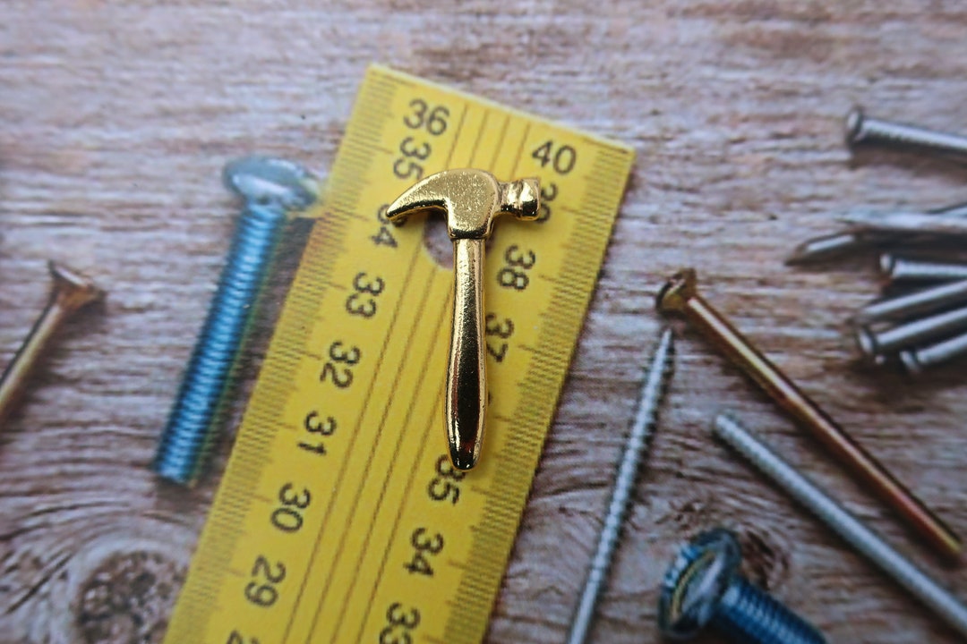 Gold Hammer Lapel Pincc170g Handy Man, Construction, and Tool Pins Etsy