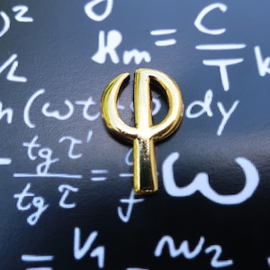 Golden Ratio Gold Lapel Pin- CC584G- Golden Ratio, Math, Mathematics, Student, Teacher, and Math Club Pins