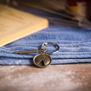 Pie and Rolling Pin Keychain- K143- Baker Gift- Pie Keychain- Pastry ...
