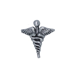 Caduceus Lapel Pin- CC599- Medicine, Pharmacy, Healing and Wellness Pins- Greek Mythology and Ancient Roman Symbols