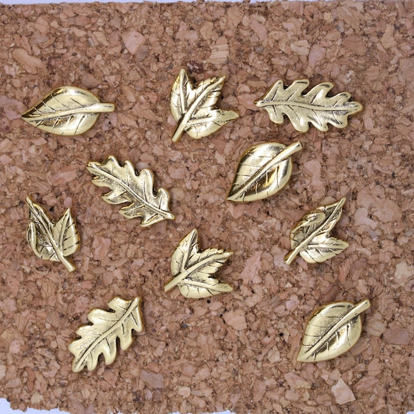 Leaf Pushpins For Your Corkboard - Home Office- Fall, Foliage, Nature, and Autumnal Decor