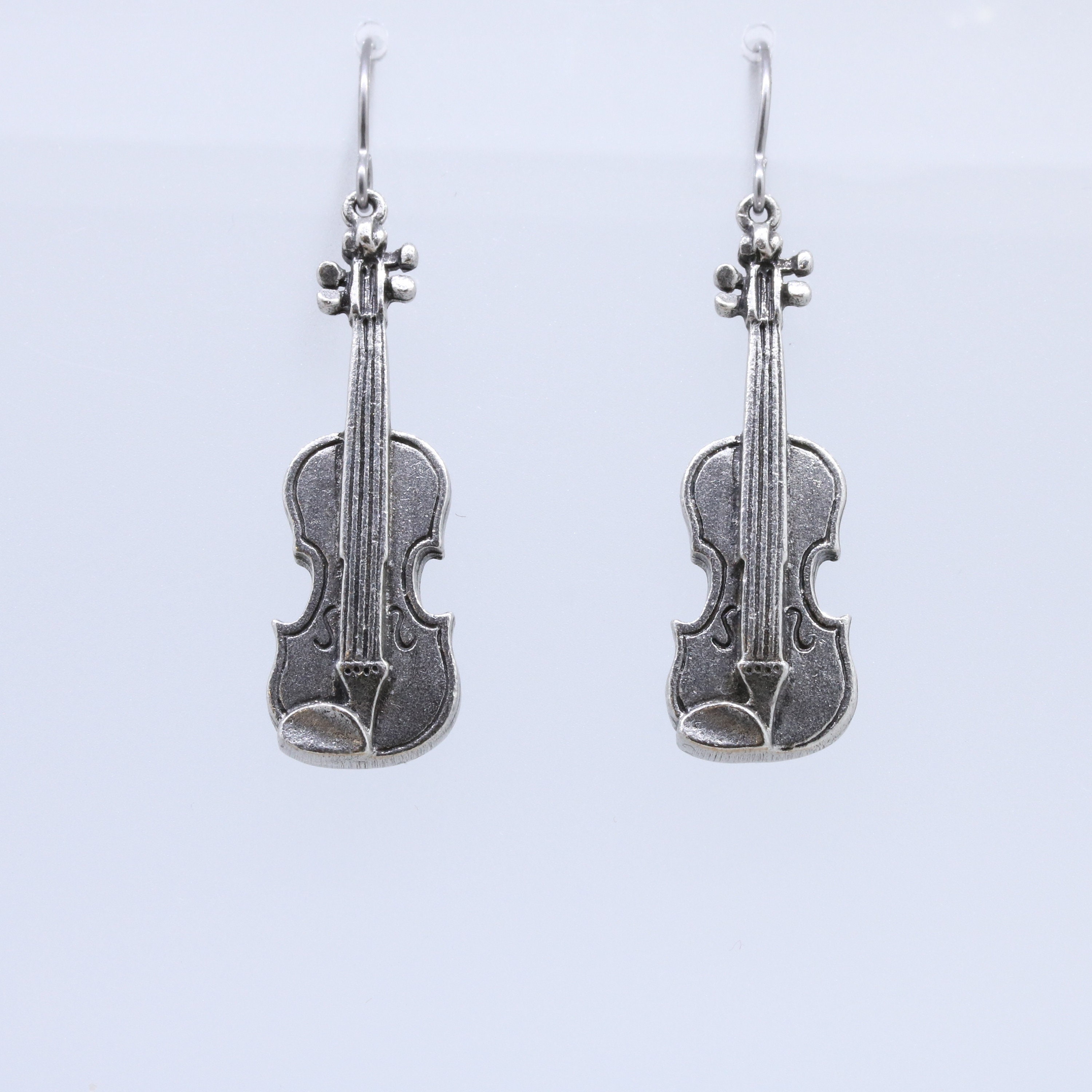 Violin earrings sale