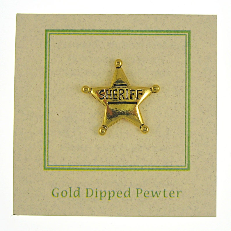 Gold Sheriff Star Lapel Pincc556g Sheriff Police and Etsy
