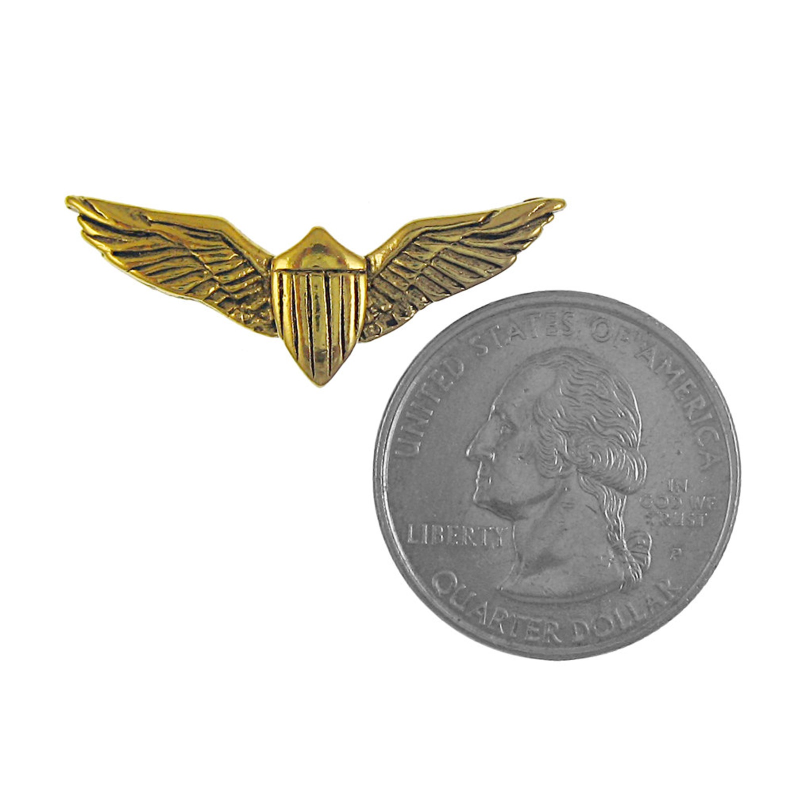 Gold Pilot Wings Lapel PinCC497G Aviation Pins for Pilots Etsy