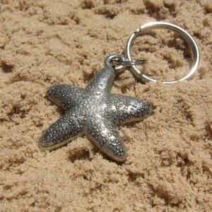 Starfish Keychain- K166- Ocean, Aquarium, Sea, Sea Life, Sea Stars, Ocean Gifts, Marine and Beach