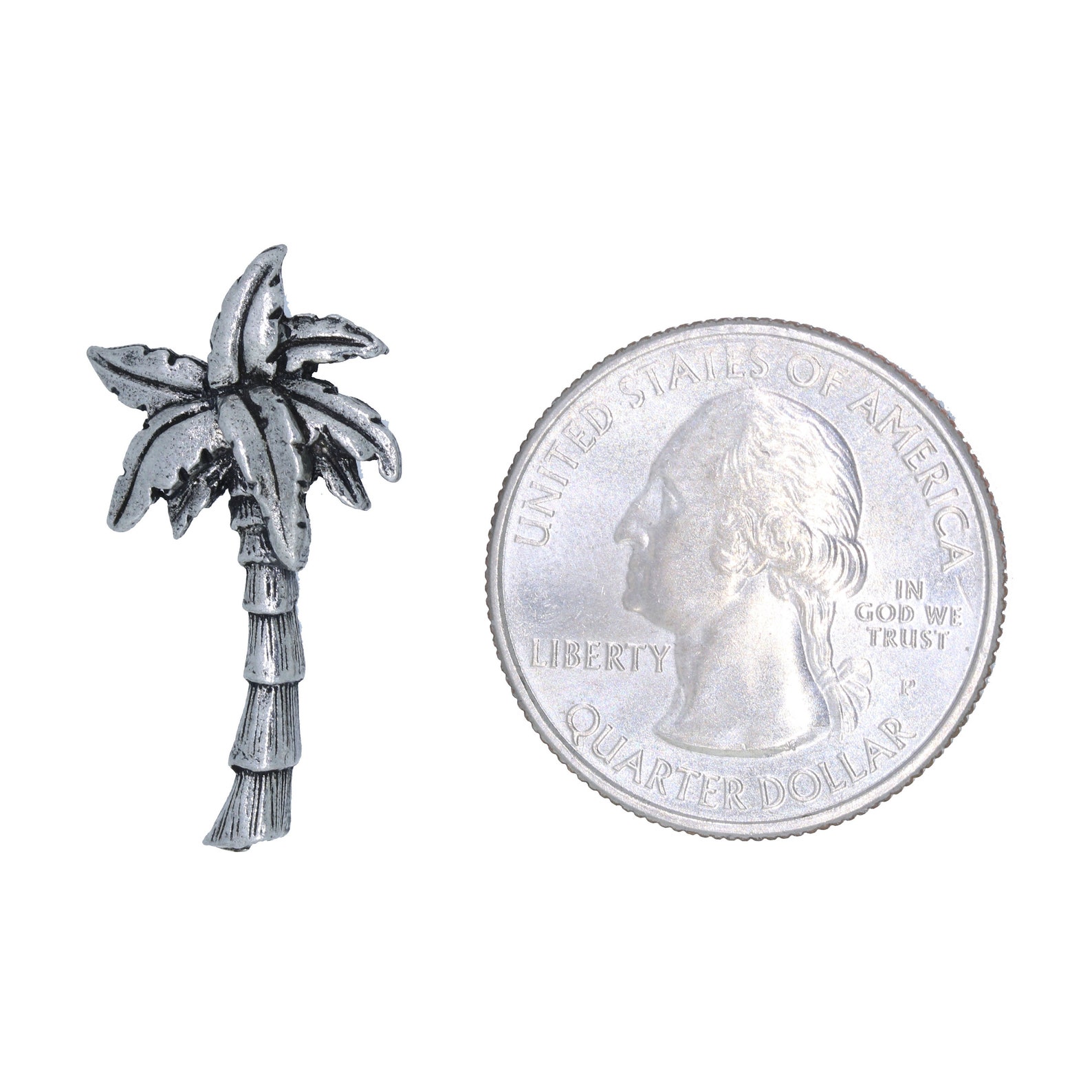 Palm Tree Lapel Pin CC551 Tropical Trees Coconuts Etsy