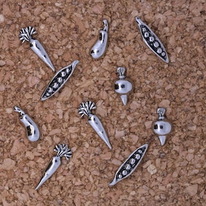 Vegetable Pushpins For Your Corkboard- PN103-Home Office- Vegetables, Gardening, and Farm Fresh Decor for your Office Space