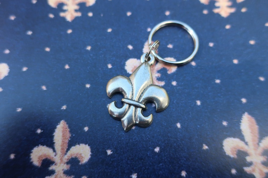 Fleur De Lis Keychain K120 Etsy
