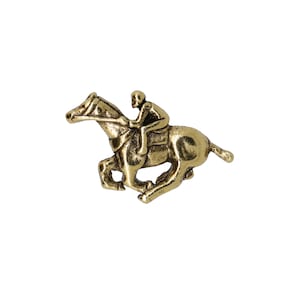 Jockey Gold Lapel Pin- CC314G- Jockey, Horse, Horse Racing and Equestrian Pins