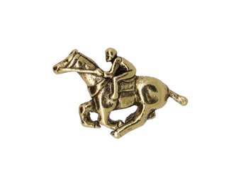 Jockey Gold Lapel Pin- CC314G- Jockey, Horse, Horse Racing, Kentucky Derby and Equestrian Pins