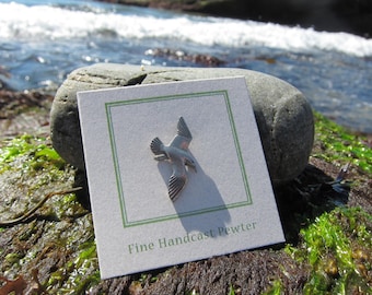 Seagull Lapel Pin - CC119- Ocean, Beach, Marine, Wildlife, and Seaside Pins