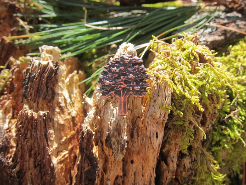 Copper Oak Tree Lapel Pin CC363C Oak Tree Nature and Etsy