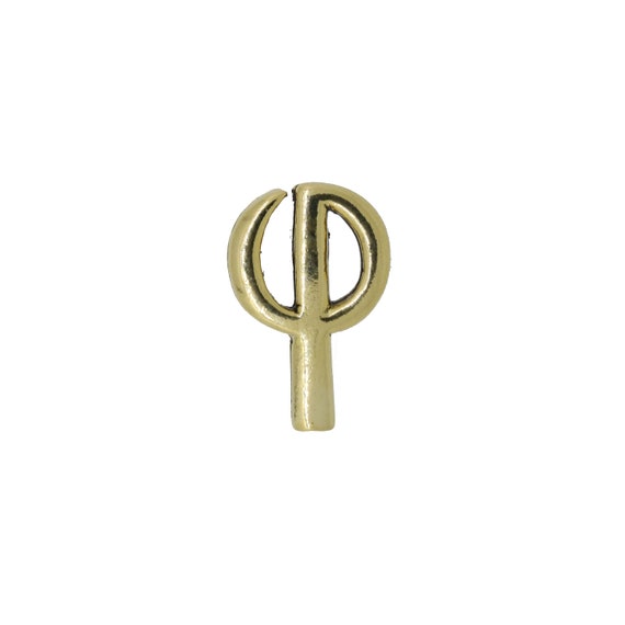 IV Gold Dipped Pewter Lapel Pin Cc609g-iv-roman Numerals 4 