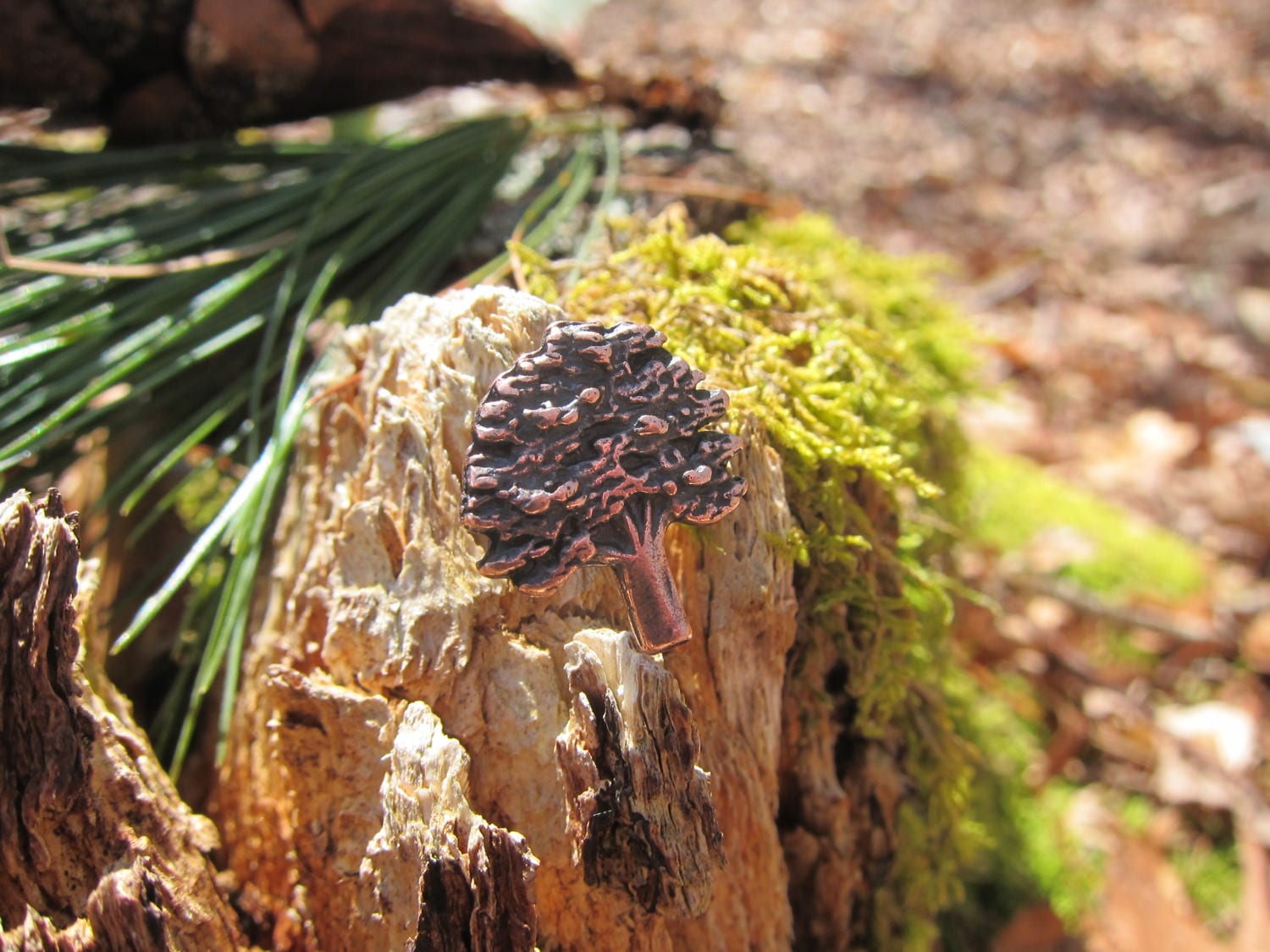 Copper Oak Tree Lapel Pin CC363C Oak Tree Nature and Etsy