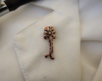 Neuron Copper Dipped Pewter Lapel Pin- CC392C- Medical and Neurology Pins for Hospitals, Doctors, and Nurses