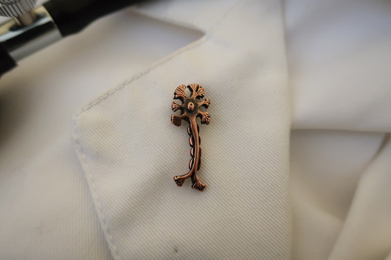 Jim Clift Design Anchor Copper Lapel Pin