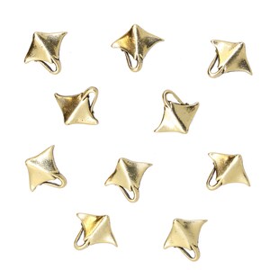 Stingray Pushpins Gold or Silver Set of 10-Home Office Aquarium, Marine, and Sea Animal Decor and Accessories Gold