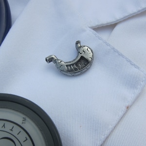 Stomach Lapel Pin- CC619- Medical and Anatomy Pins- Digestion and Gastro Gifts