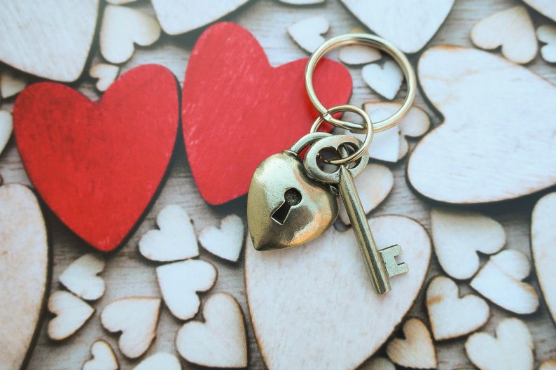 Key to My Heart Keychain K125 Valentine's Day Gifts and Accessories image 1