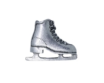 Figure Skate Lapel Pin - CC218- Figure Skating, Skating, Winter, Ice Skating, and Winter Sport Pins
