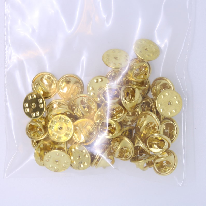 Gold Military Butterfly Clutch Pin Backs Great for Pin Etsy