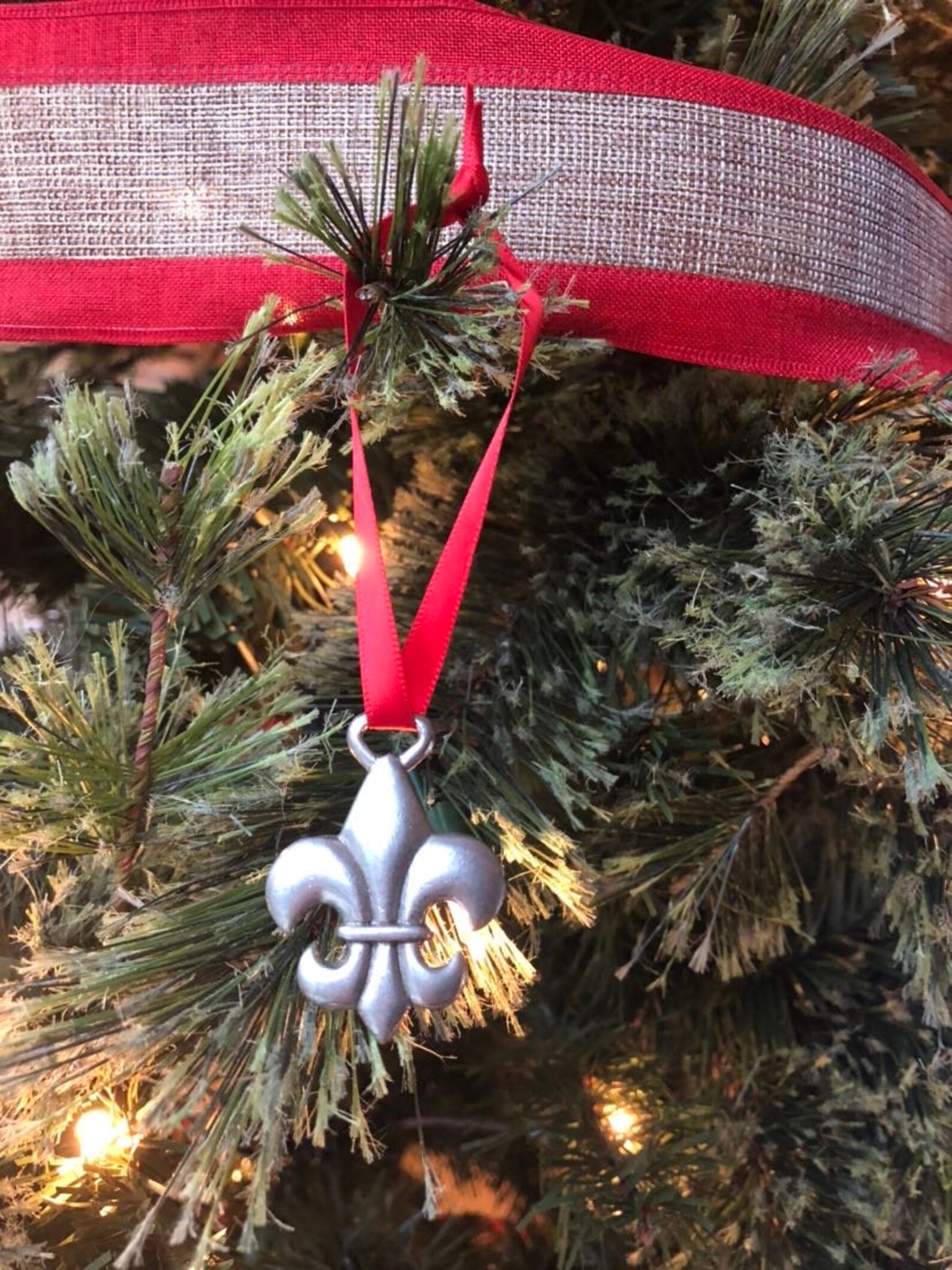 Fleur De Lis Christmas Ornaments 