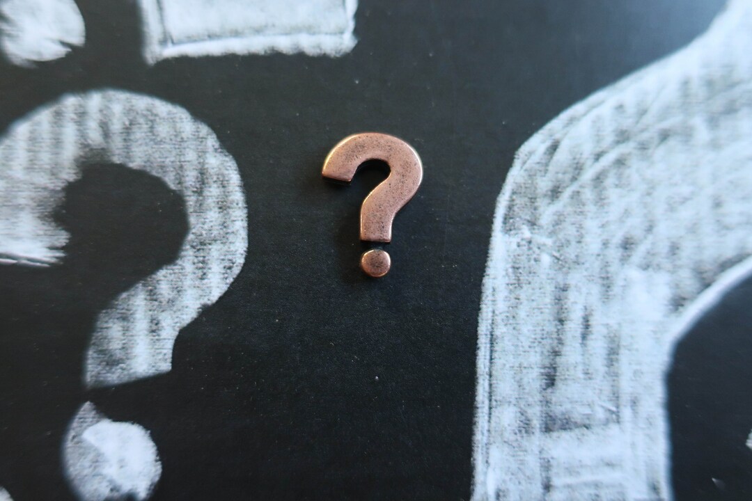 Question Everything Pin Question Mark Copper Dipped Pewter Lapel Pin- CC647C- Question ...