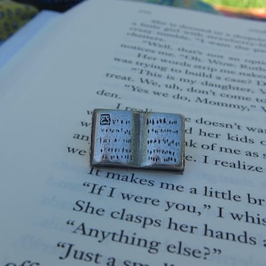 Book Lapel Pin - CC375- Reading, Literature, and Education Pins for Librarians, English Teachers, Literacy and Writing Pins and Gifts